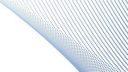 Blue Halftone Abstract Background with Polkadot Pattern for Modern Design and Digital Visuals