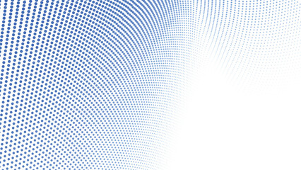 Blue Halftone Abstract Background with Polkadot Pattern for Modern Design and Digital Visuals