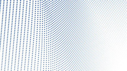 Blue Halftone Abstract Background with Polkadot Pattern for Modern Design and Digital Visuals
