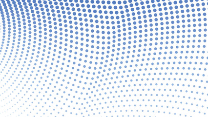 Blue Halftone Abstract Background with Polkadot Pattern for Modern Design and Digital Visuals