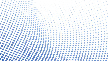 Blue Halftone Abstract Background with Polkadot Pattern for Modern Design and Digital Visuals