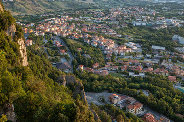 Scenic View of San Marino – Historic Architecture and Mountain Landscape. One of the smallest countries in the world, located in the heart of Italy.