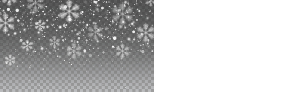 Snow Overlays,  snowscape backdrops, realistic snowflakes, freezelight effect, Christmas png file, Photoshop