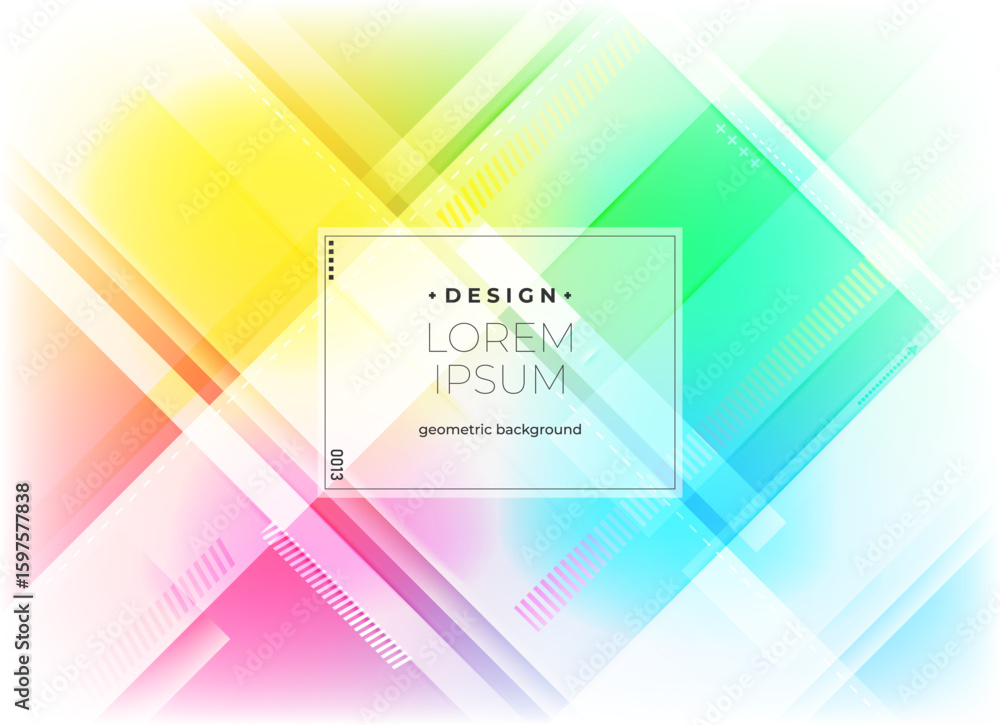 Aufkleber flat vector. minimal geometric background. dynamic shapes composition. eps10 vector.