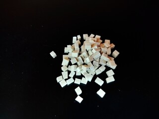 pile of plastic granules raw materials