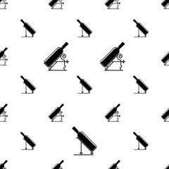 Wine Bottle Stand Icon Seamless Pattern M_2302005