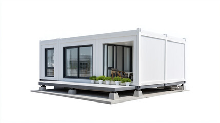 A modern modular container house for minimalist and sustainable living