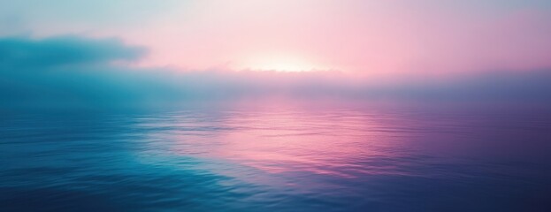 Obraz premium Blurred gradient wallpaper horizon ocean water.