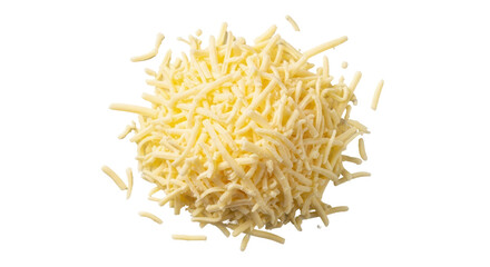 Isolated Shredded Cheese