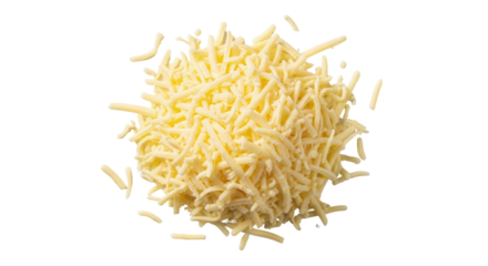 Isolated Shredded Cheese