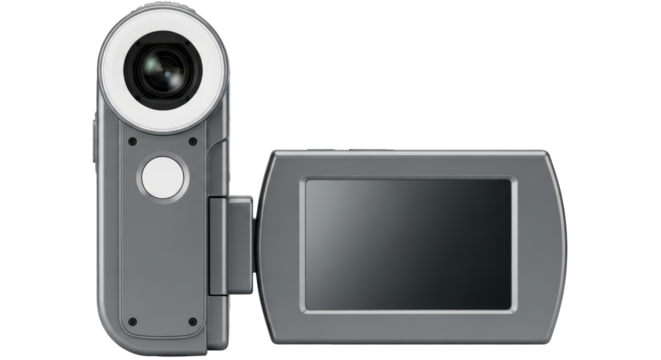 Isolated Gray Camcorder