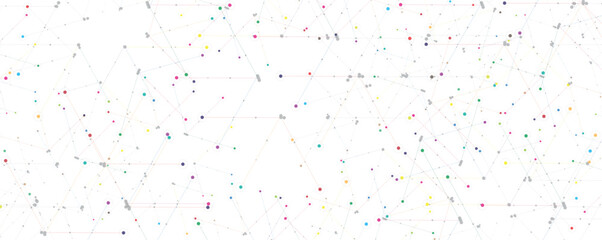 Abstract high technology and science network connection background