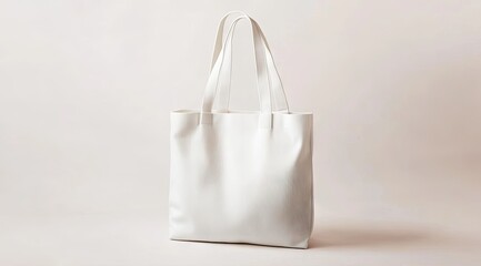 White tote bag, simple design