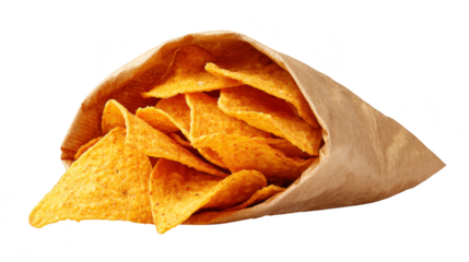 Closeup of a delicious bag of chips, crispy and crunchy snack crispy.