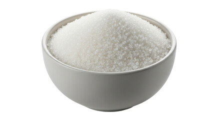 Isolated Bowl of White Sugar