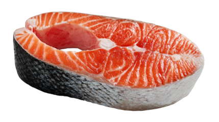 Closeup of a fresh, juicy orange fruit segment on white background juicy.