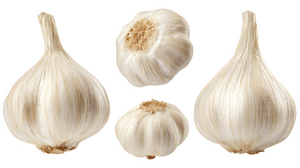 Closeup of fresh garlic bulbs, a healthy and flavorful cooking essential for delicious meals.
