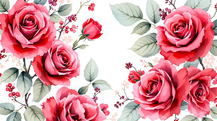 Abstract floral art background vector. Botanical watercolor hand drawn flowers paint brush line art. Design illustration for wallpaper, banner, print, poster, cover, greeting and invitation card. © Flower