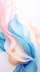 Fototapeta premium Abstract Pastel Fabric Swirls Elegant Flowing Texture Design.