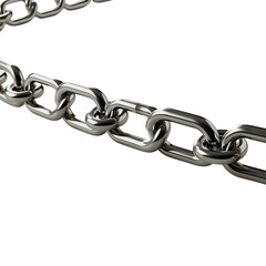 Obraz premium Heavy Metal Chain Link Structure Industrial Strength Security and Interconnectivity on Black Background