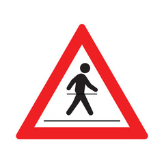 Triangle Pedestrian Crossing Way