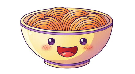 Isolated Cartoon Noodles