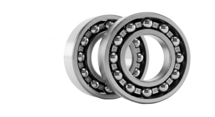 Precision Ball Bearings Industrial Closeup