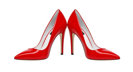 Red High Heels Elegant Stilettos