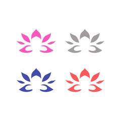 Ayurveda Spa Massage Resort Sign Symbol Logo Vector
