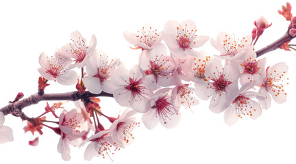 natural sakura flora leaves branch png on transparent background