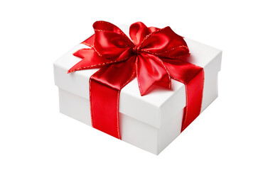Obraz premium white gift box on transparent background