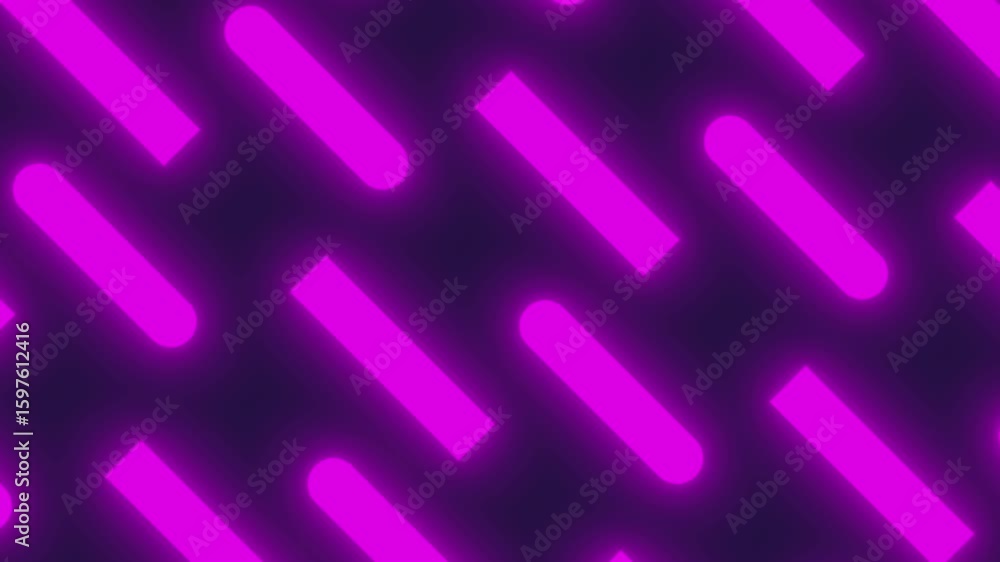 Poster abstract 2d animation background of glowing diagonal lines streaming across the screen. deep blues a