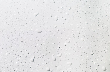 Water drops on white background, water drops pattern background