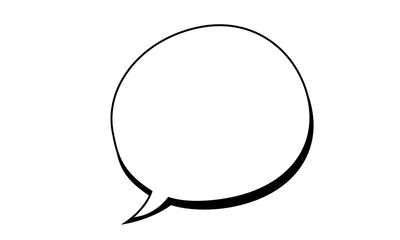 シンプルな丸い吹き出し