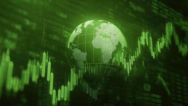 Global market trends on a digital display - Powered by Adobe
