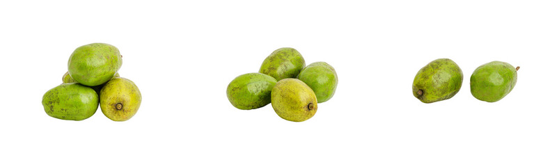 ambarella fruits isolated on transparent background