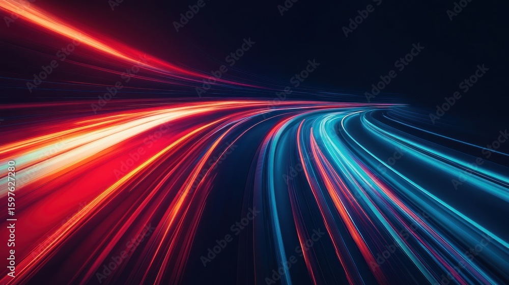 Canvas Prints abstract motion at high speed night background abstract.