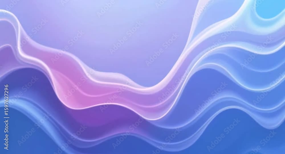 Poster abstract wave background animation with smooth color transition effect