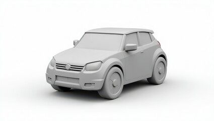 Gray model of a small sport utility vehicle.