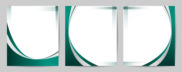 Creative template suit for seminar, farewell, poster, presentation, conference – Cover design with gradient curve – Abstract cover background with line stripe