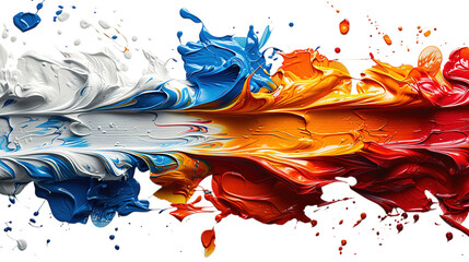 Vibrant Color Explosion: Abstract Paint Splatter Background