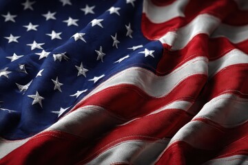 U.S. Flag. Patriotic Star and Stripes in Classic Red, White, and Blue Colors