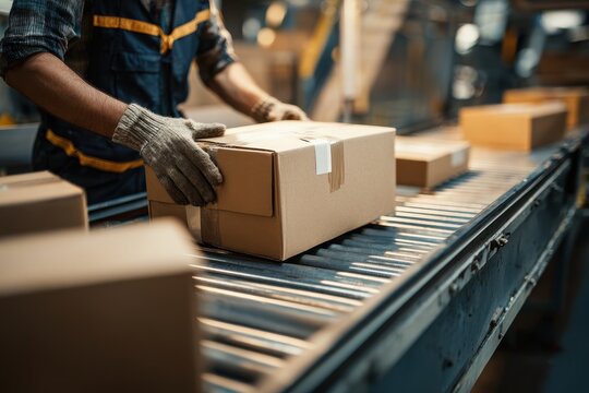 Warehouse Packer: Efficient Production of Goods with Packing Conveyor System