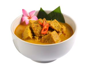 Soto Betawi, Indonesian food isolated on transparent background