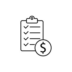 Icon a budgeting, isolated against a clean background.
