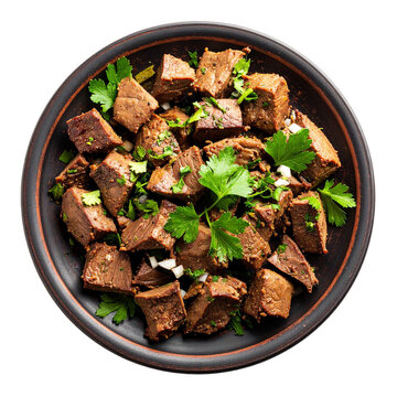 Traditional Ciger Kebab with Fresh Vegetables
