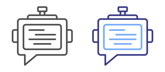AI Chatbot icon color