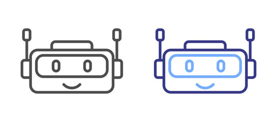 Chatbot Face icon color
