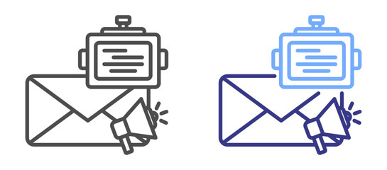 Email Marketing bot icon color