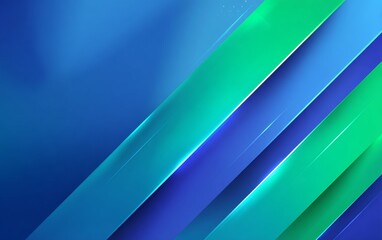 Vibrant blue and neon green gradient background with subtle glowing light flares and layered depth effect